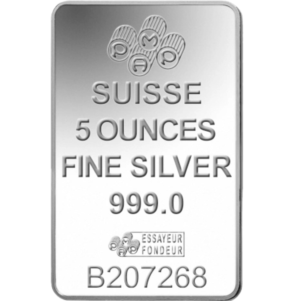 Zilverbaar divers 5 troy ounce