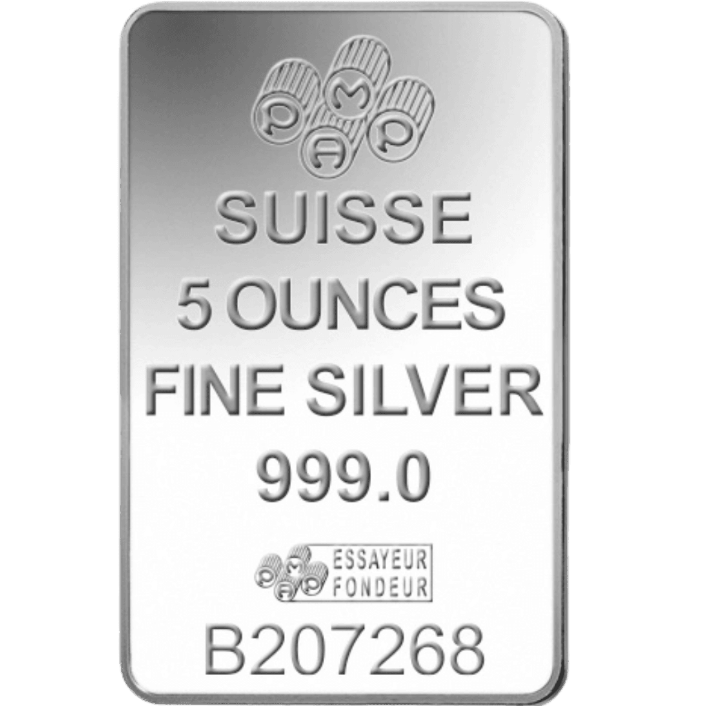 Zilverbaar divers 5 troy ounce