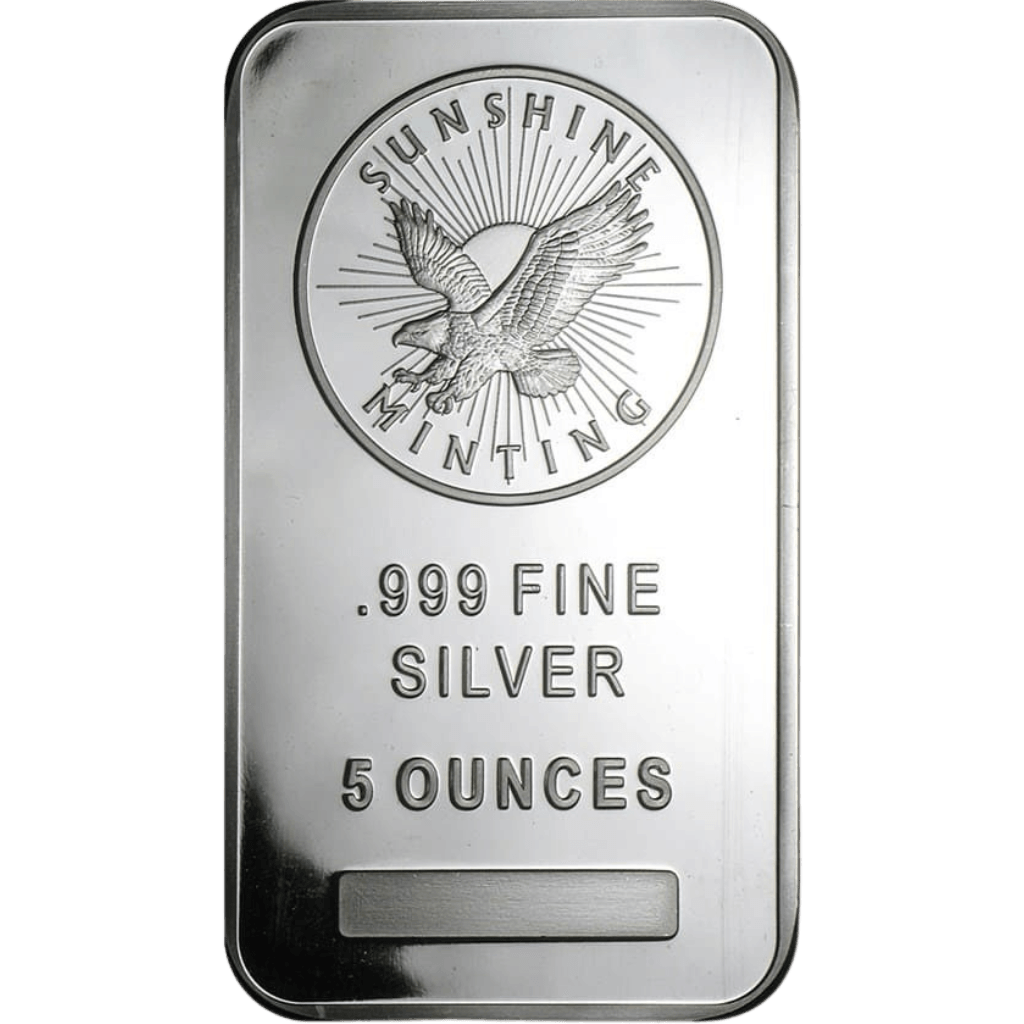 Zilverbaar divers 5 troy ounce