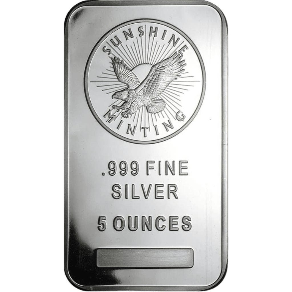 Zilverbaar divers 5 troy ounce