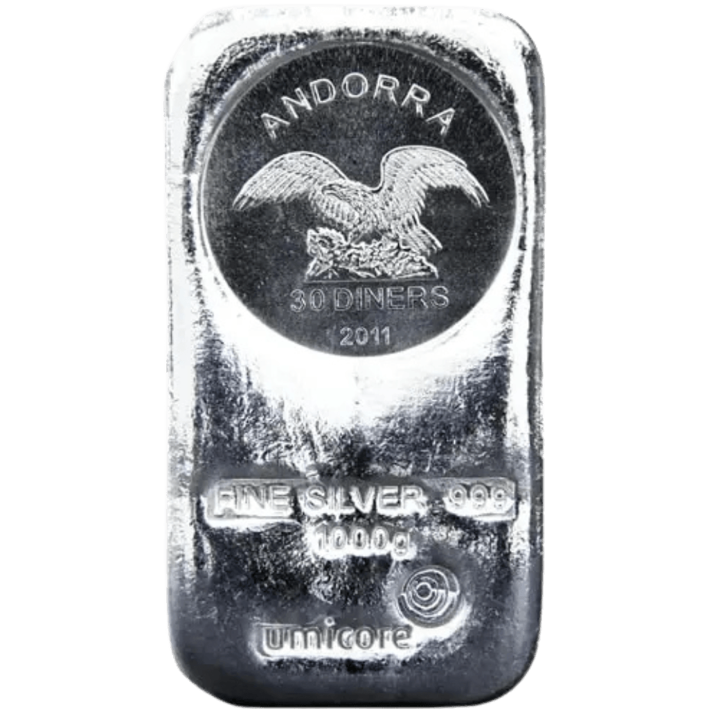 Zilveren muntbaar divers 1 kilo