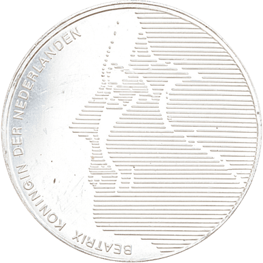 Zilveren Nederlandse 50 gulden munt