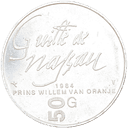 Zilveren Nederlandse 50 gulden munt 2