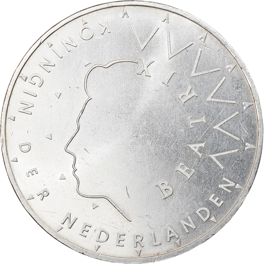 Zilveren Nederlandse 50 gulden munt
