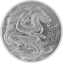 Zilveren Ascension Islands Dragon munt 1 troy ounce 1