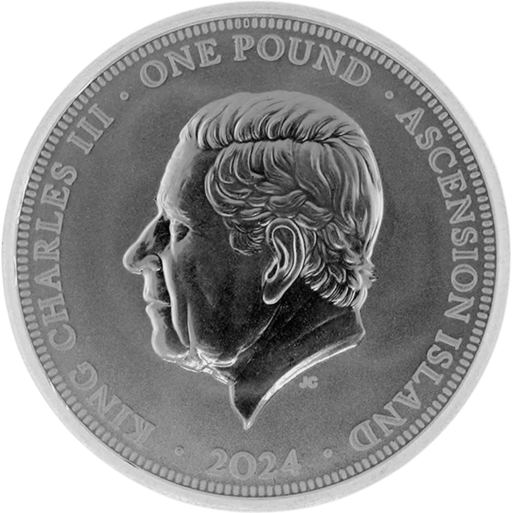 Zilveren Ascension Islands Dragon munt 1 troy ounce