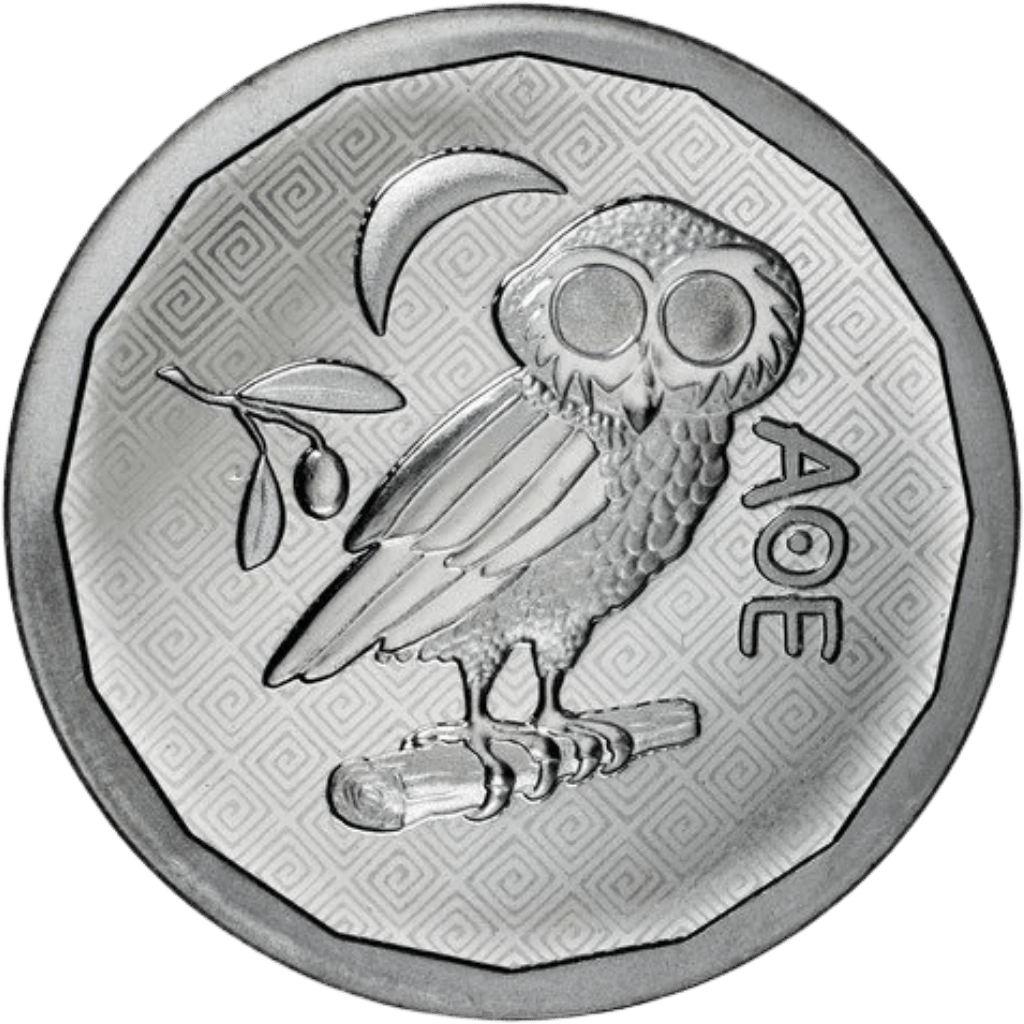 Zilveren St. Helena Athenian Owl munt 1 troy ounce