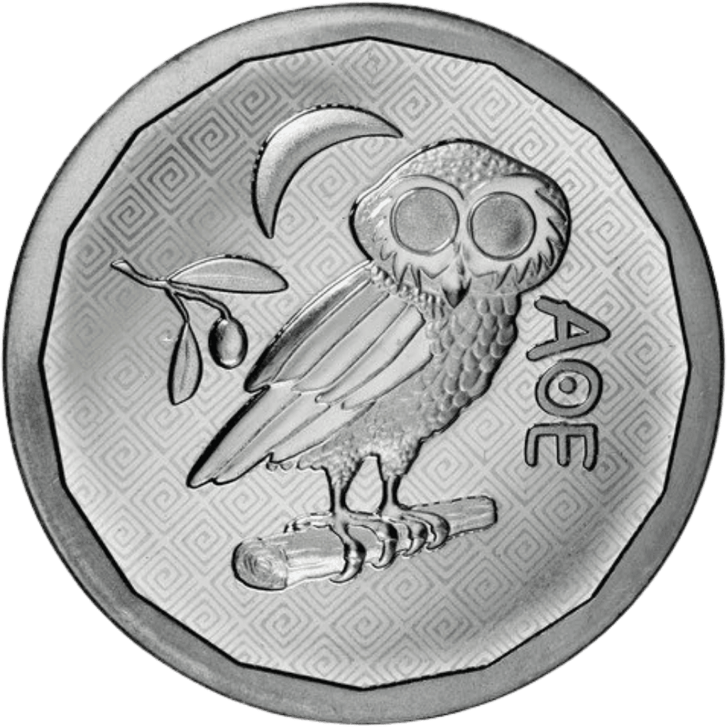 Zilveren St. Helena Athenian Owl munt 1 troy ounce