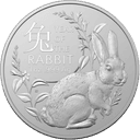 Zilveren Royal Australian Mint Lunar munt 1 troy ounce 1