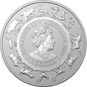 Zilveren Royal Australian Mint Lunar munt 1 troy ounce 2