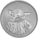 Zilveren Star Wars Baby Yoda munt 1 troy ounce 1