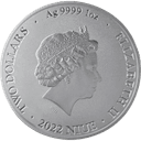 Zilveren Bitcoin munt 1 troy ounce 2