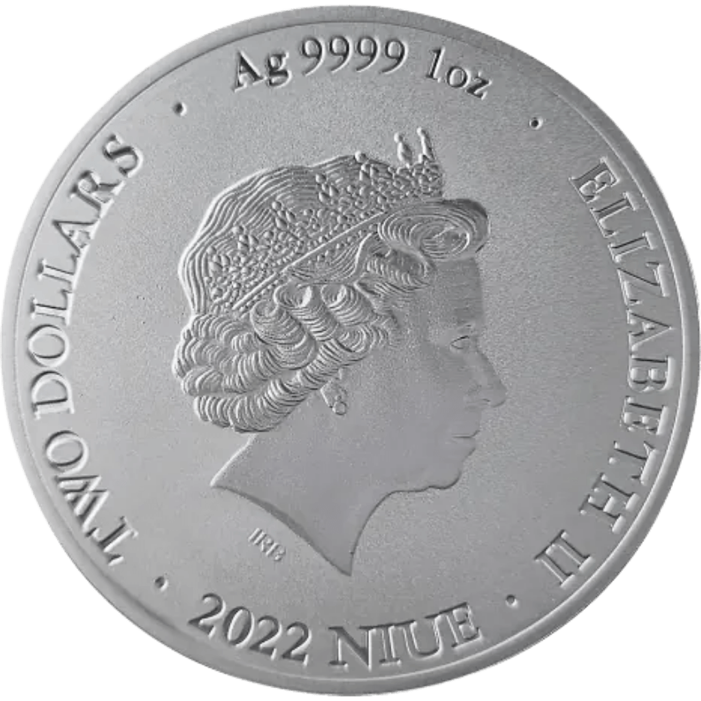 Zilveren Bitcoin munt 1 troy ounce