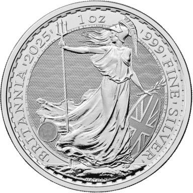 Zilveren Britannia munt 1 troy ounce CU