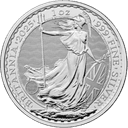 Zilveren Britannia munt 1 troy ounce CU 1