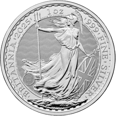 Zilveren Britannia munt 1 troy ounce CU