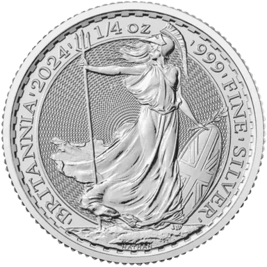 Zilveren Britannia munt 1/4 troy ounce