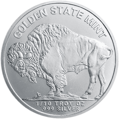 Zilveren Buffalo munt 1/10 troy ounce