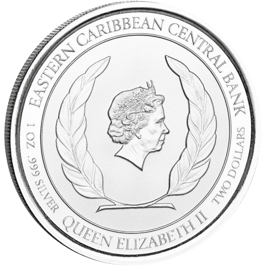 Zilveren Coat of Arms Antigua & Barbuda munt 1 troy ounce