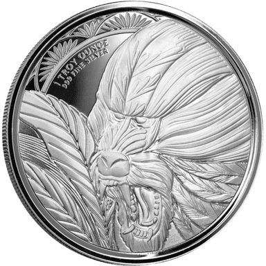 Zilveren Cameroon Mandrill munt 1 troy ounce