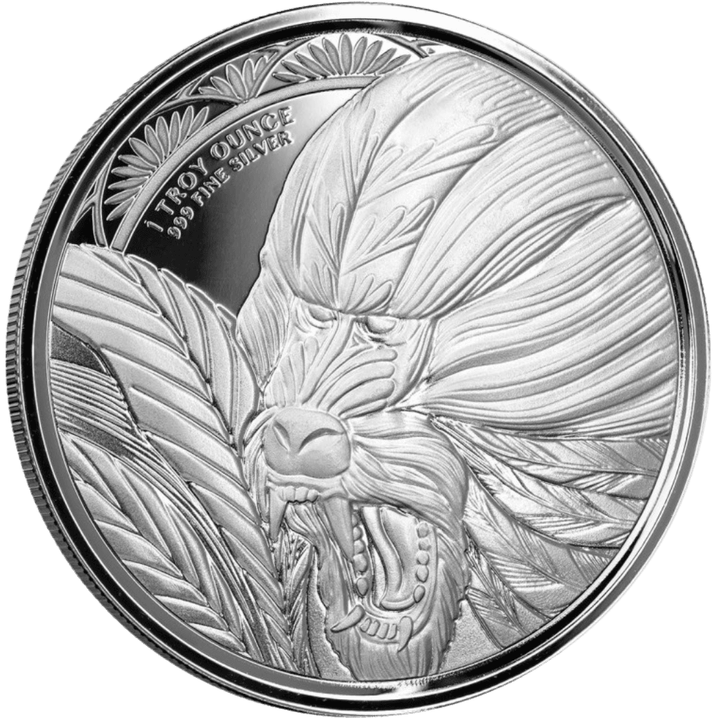 Zilveren Cameroon Mandrill munt 1 troy ounce