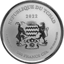 Zilveren Chad Scorpion munt 1 troy ounce 2