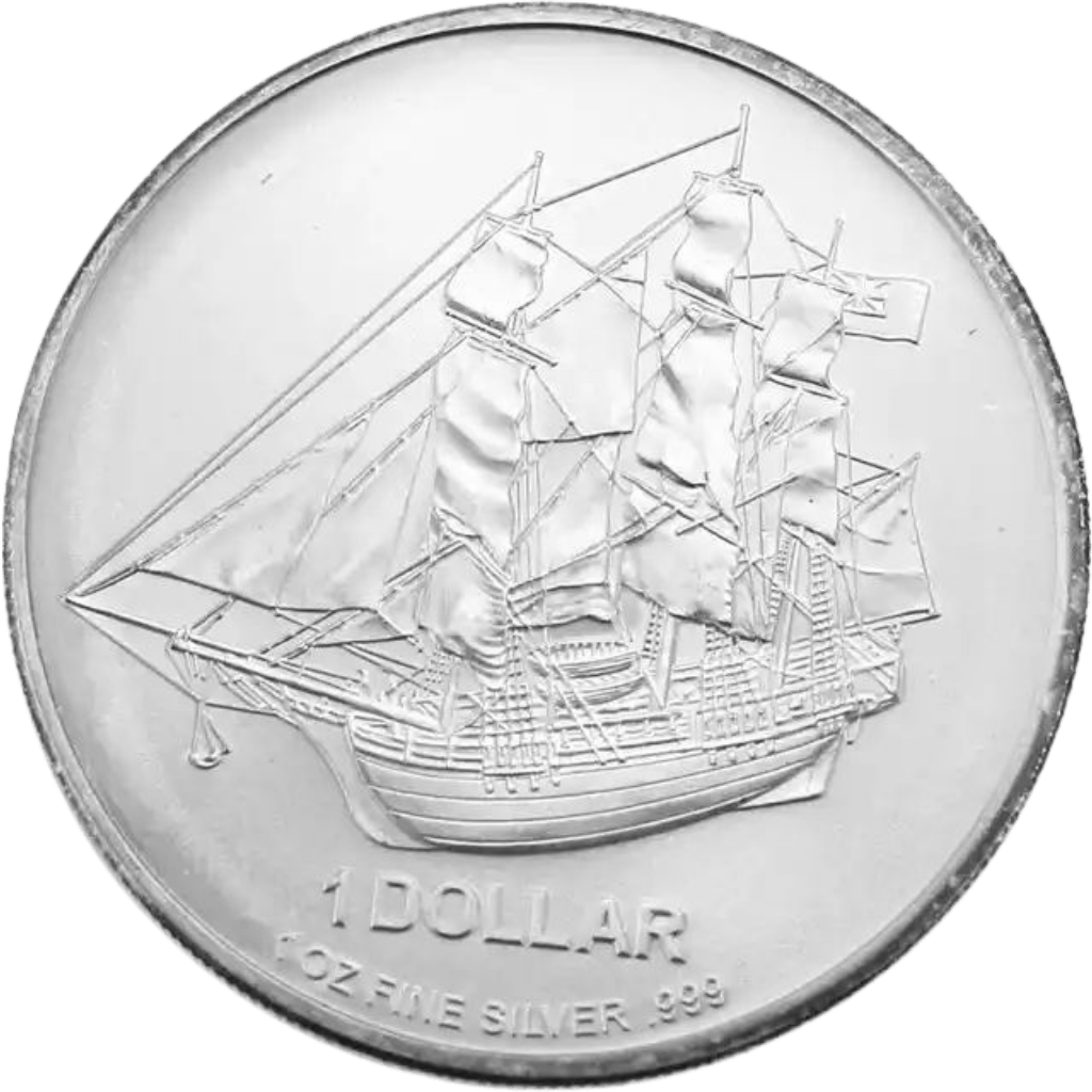 Zilveren Cook Islands Bounty munt 1 troy ounce