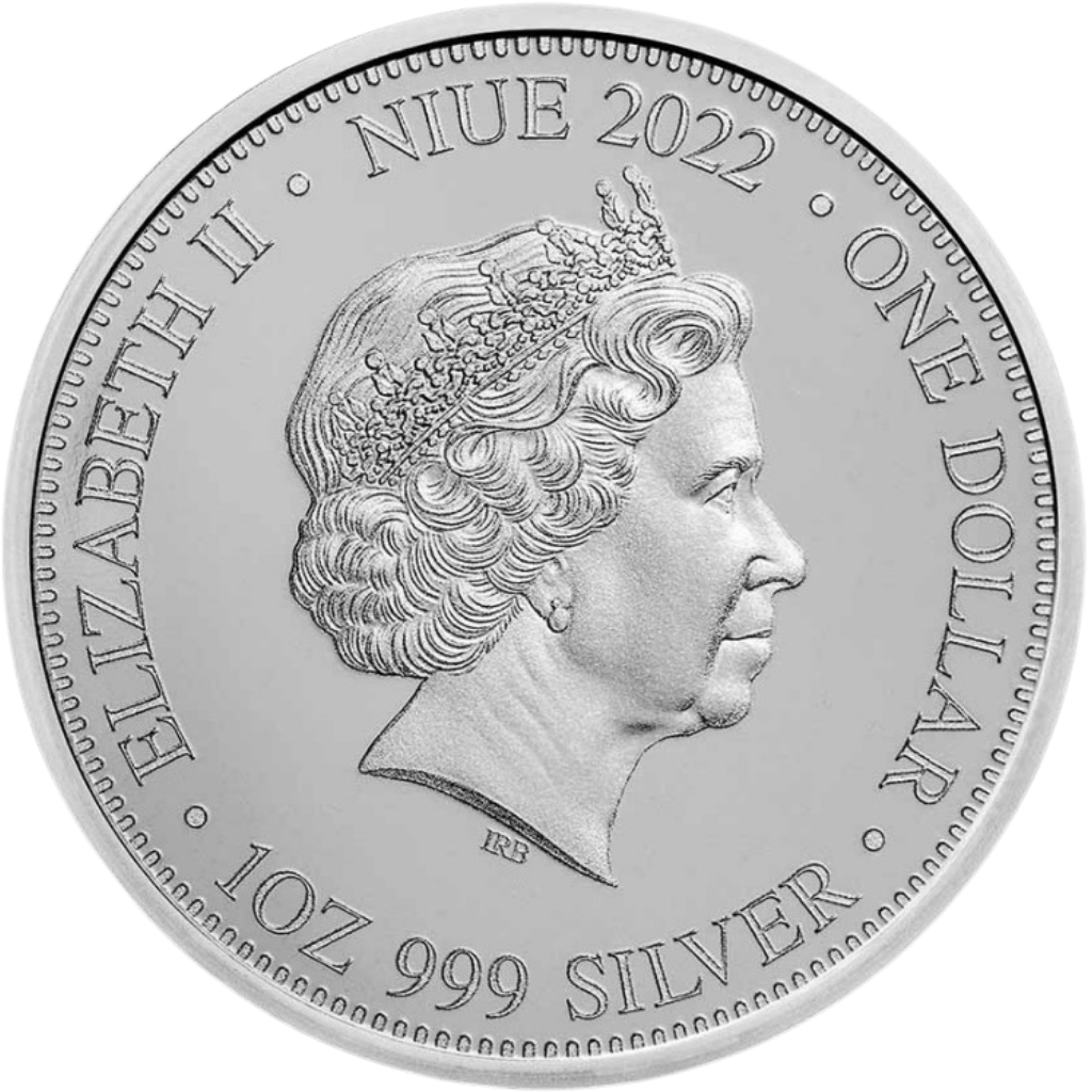 Zilveren Cougar vs Bear munt 1 troy ounce