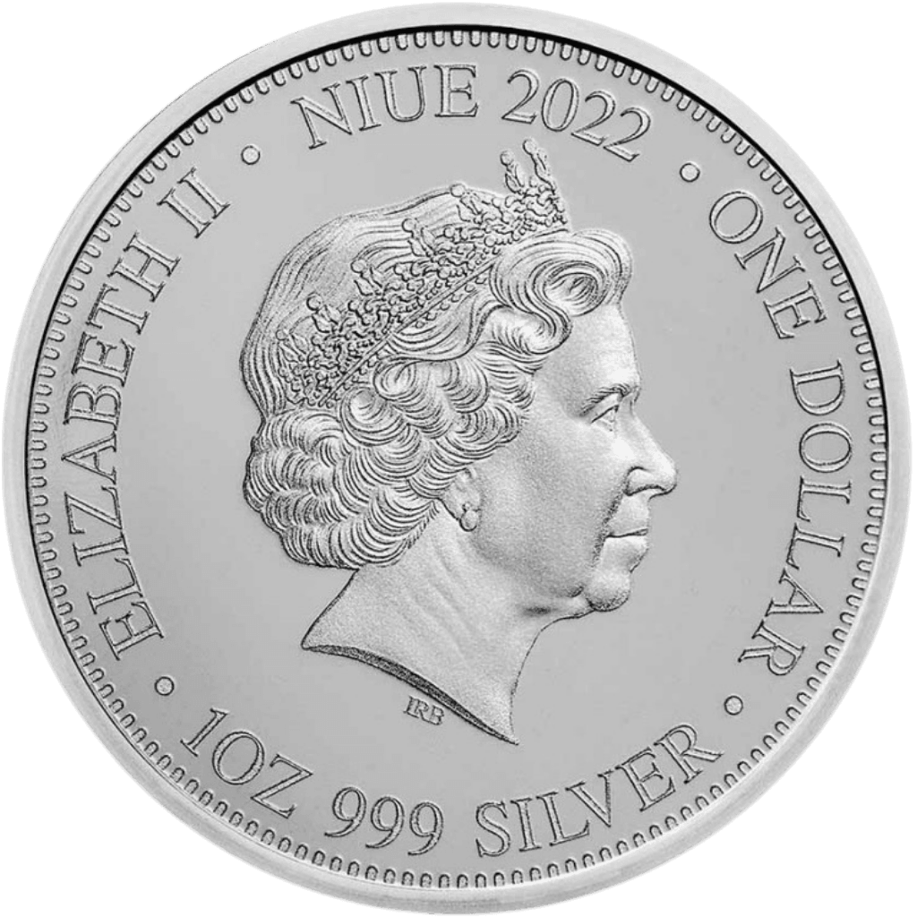 Zilveren Cougar vs Bear munt 1 troy ounce