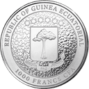 Zilveren Republic of Guinea Giraffe munt 1 troy ounce 2