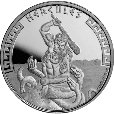Zilveren Hercules munt 1 troy ounce