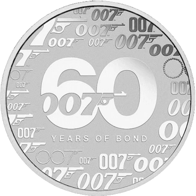 Zilveren James Bond munt 1 troy ounce