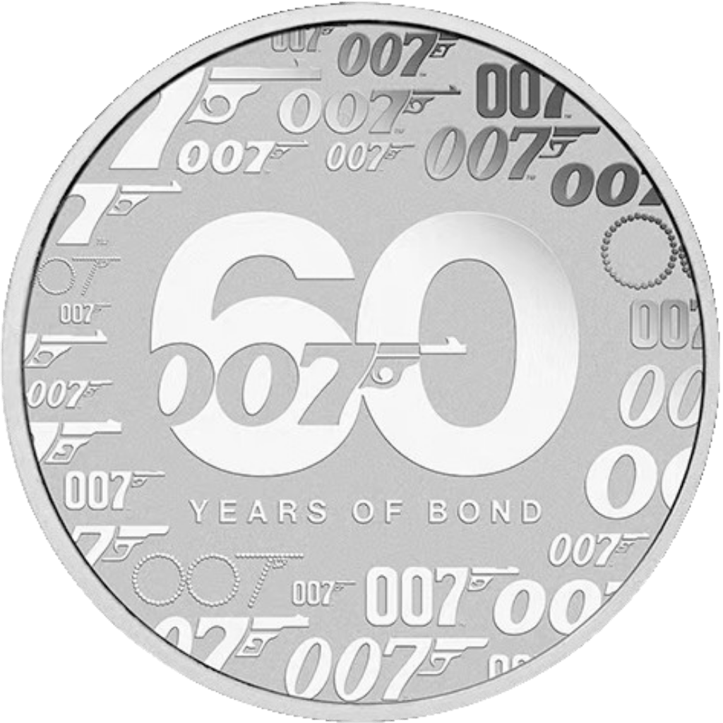 Zilveren James Bond munt 1 troy ounce