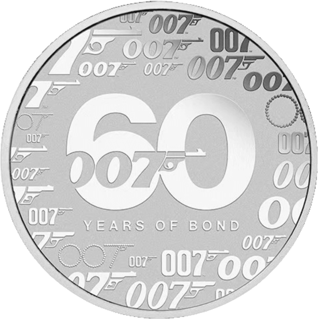 Zilveren James Bond munt 1 troy ounce