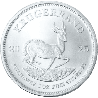 Zilveren Krugerrand munt 1 troy ounce