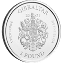 Zilveren Lady Justice munt 1 troy ounce 2