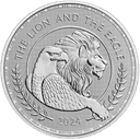 Zilveren The Lion and Eagle munt 1 troy ounce 1