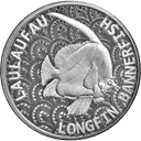 Zilveren Longfin Bannerfish munt 1 troy ounce 1