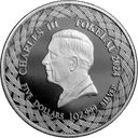 Zilveren Longfin Bannerfish munt 1 troy ounce 2