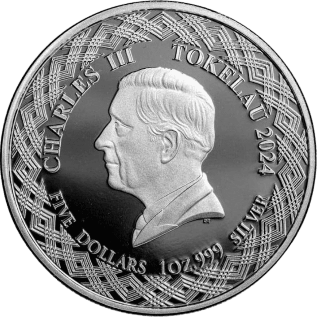 Zilveren Longfin Bannerfish munt 1 troy ounce