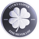 Zilveren Lucky Clover munt 1 troy ounce 1