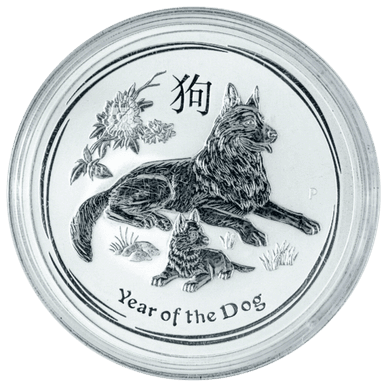 Zilveren Lunar munt 10 troy ounce