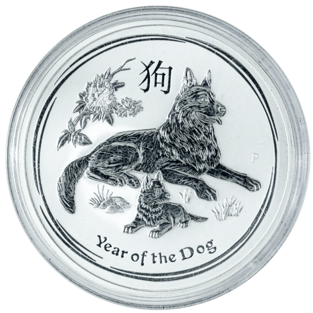 Zilveren Lunar munt 10 troy ounce