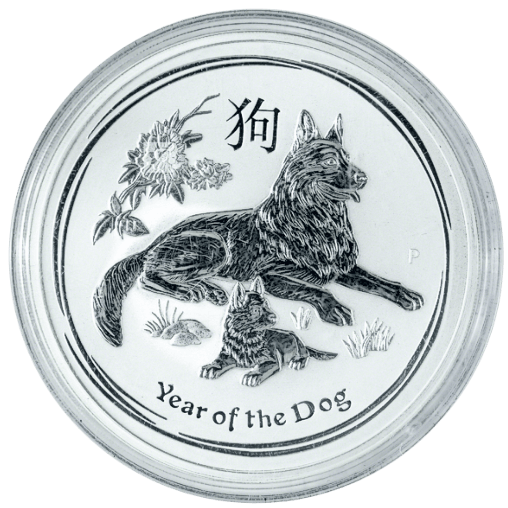 Zilveren Lunar munt 10 troy ounce