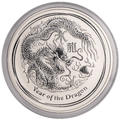 Zilveren Lunar munt 5 troy ounce