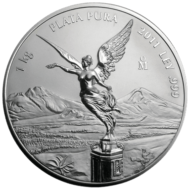 Zilveren Mexican Libertad munt 1 kilo