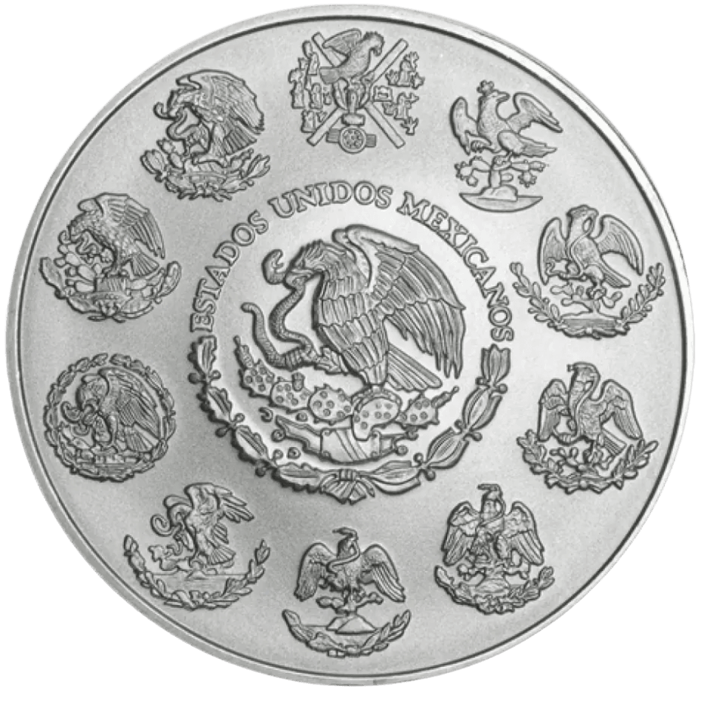 Zilveren Mexican Libertad munt 5 troy ounce