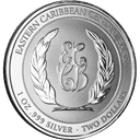 Zilveren Montserrat Starfish munt 1 troy ounce 2