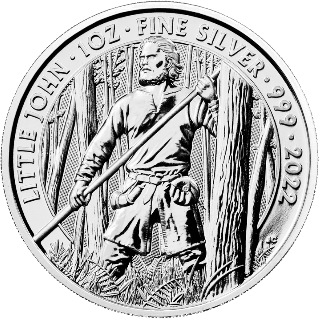 Zilveren Myths & Legends Little John munt 1 troy ounce