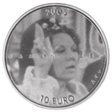 Zilveren Nederlandse 10 euro munt